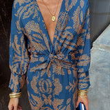 Frieda™ | Rochie midi cu model baroc