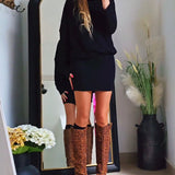 Annabelle | Rochie neagră cu mânecă lungă