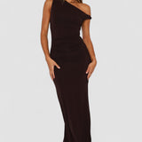 Jade – Rochie de Damă Maxi Elegantă cu Fante Asimetrice