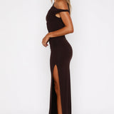 Jade – Rochie de Damă Maxi Elegantă cu Fante Asimetrice