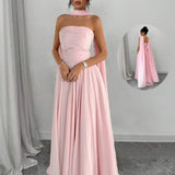 Alessia – Rochie de Damă Maxi Elegantă Sculptată Fără Bretele