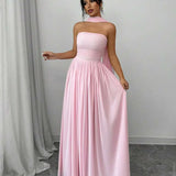 Alessia – Rochie de Damă Maxi Elegantă Sculptată Fără Bretele