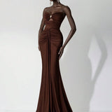 Lenora – Rochie Maxie Elegantă Slim Fit fără Mâneci pentru Petrecere