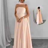 Alessia – Rochie de Damă Maxi Elegantă Sculptată Fără Bretele