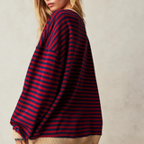 LINDA - PULOVER STRIAT OVERSIZED