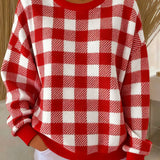 Zorica - Hanorac tricotat manual cu model rombic