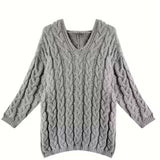 Mihaela | Pulover Informal Cu Mâneci Lungi Din Tricot