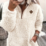 NOREEN | Pulover Teddy cu Fermuar