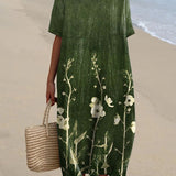 Adelmira - Rochie de vară colorată cu model floral