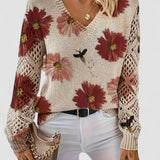 LIZA | Elegant pullover cu flori