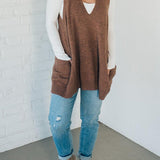 PALOMA – VESTĂ DIN TRICOU CU BUZUNARE CONFORTABILĂ