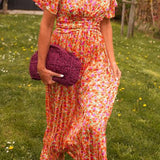 Pauline – Rochie de Damă Lungă cu Model Floral Elegantă