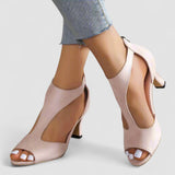 Marga | Sandale ortopedice cu toc din material de înaltă calitate