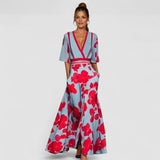 Amara – Rochie de Damă Florală Lungă Elegantă și Atemporală