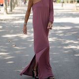 Enya – Rochie de Damă Elegantă Asimetrică cu un Umăr