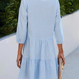 Nora – Rochie de Damă Midi Elegantă cu Croi Feminin