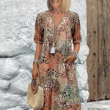 Nina – Rochie Midi de Damă Elegantă Vie