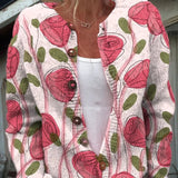 AMALIA | Pulover din tricot cu imprimeu