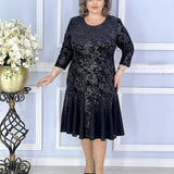 Marie – Rochie de Damă Midi Elegantă cu Croială Clasică