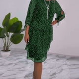 Julie | Rochie Elegantă cu Puncte