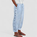 Dagny | Pantaloni Stripe de Vară Eleganți