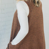 PALOMA – VESTĂ DIN TRICOU CU BUZUNARE CONFORTABILĂ