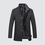 Filipe | Palton Lung din Lână de Iarnă cu Butoane