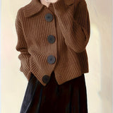 FIONA – PULOVER TRICOTAT CU BUTOANE DECLARATIVE