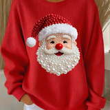 Zorica - Pulover de Crăciun cu Moș Crăciun strălucitor