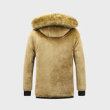 Rafael | Parka de Iarnă Călduroasă cu Glugă din Păr