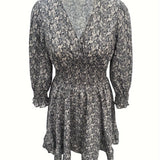 Alina – Rochie de Damă cu Volane la Mâneci Elegantă și Feminină