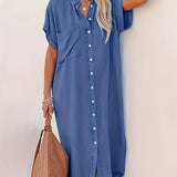 Béatrice - Rochie Camasa cu Buzunare