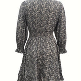 Alina – Rochie de Damă cu Volane la Mâneci Elegantă și Feminină