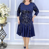 Marie – Rochie de Damă Midi Elegantă cu Croială Clasică