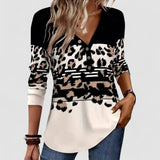 Bluză cu Model de Leu Vintage