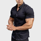 Ricardo | Cămașă cu Mâneci Scurte Slim Fit