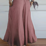 EMILIA – PANTALONI LARGI CONFORTABILI