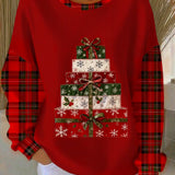 Zorica - Hanorac de Crăciun cu imprimeu de cadouri