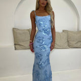 Rosa – Rochie de Damă Maxi Elegantă Florală Brodată