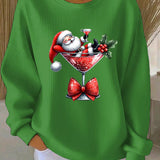 Zorica - Pulover de Crăciun cu un design jucăuș al figurii de Crăciun