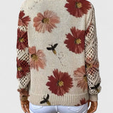 LIZA | Elegant pullover cu flori