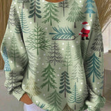 Zorica - Pulover de Crăciun cu model de brazi