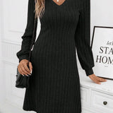 Mia – Rochie de Damă Elegantă cu Mâneci Lungi și Croială Confortabilă