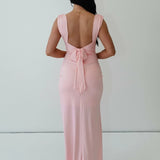 Claire™ | Rochie ajustată cu fante și drapaje