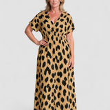 Fenja™ | Rochie maxi cu model de leopard