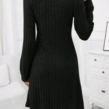 Mia – Rochie de Damă Elegantă cu Mâneci Lungi și Croială Confortabilă