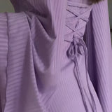 Nora™ | Rochie maxi din jacard cu mâneci