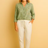 Avril | Bluză rafinată cu imprimeuri jucăușe