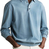 Elias – Polo cu Butoane și Culoare Uniformă