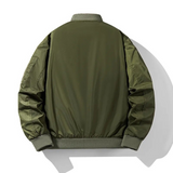 Casaco Bomber - Amestec de Poliester cu Finisaj Canelat și Ajustare Elastică